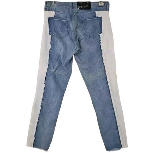 JONES NY~Woman Size 10/30~Blue/White Lexington Skinny Crop Jeans Trend Alert NWT - Picture 6 of 10